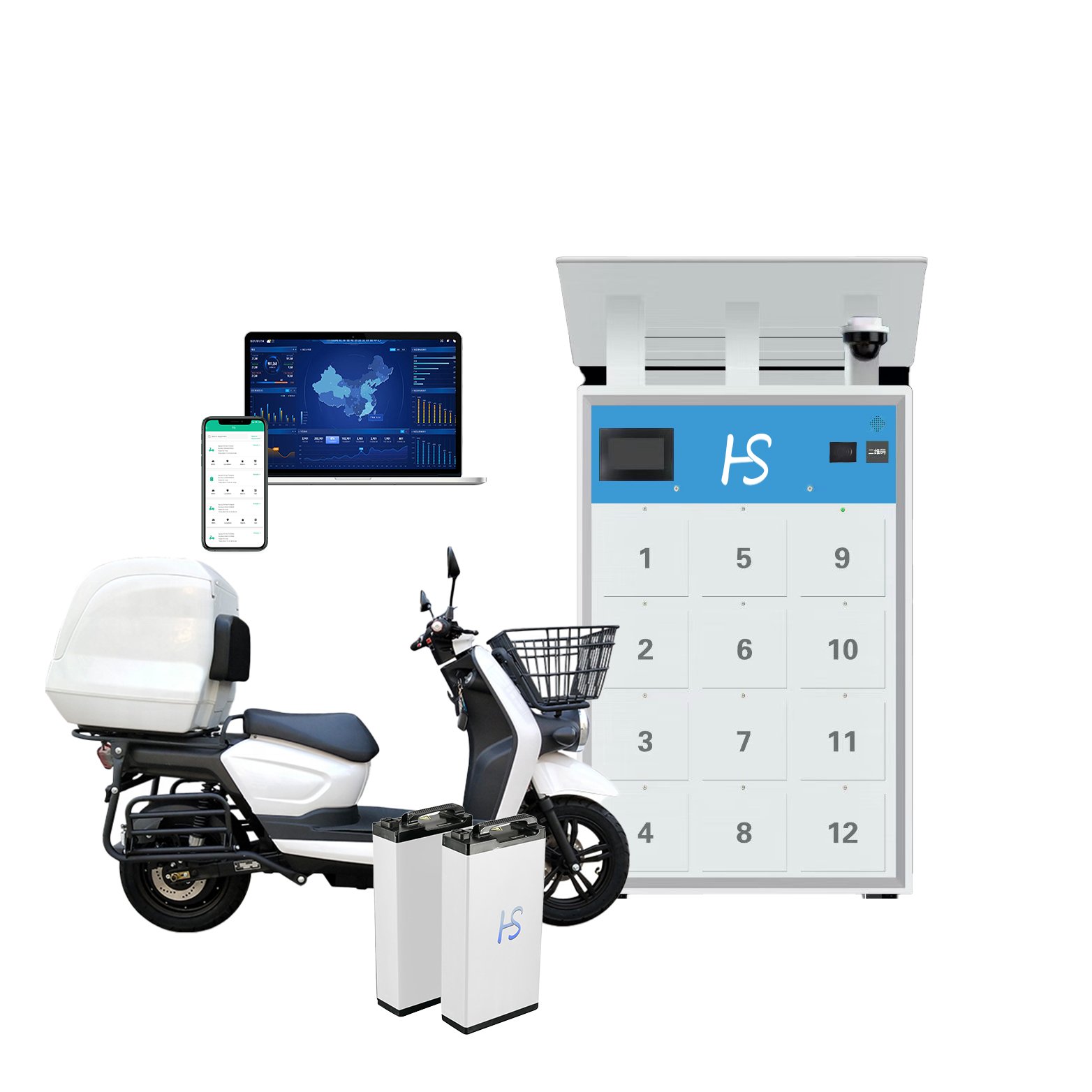 New product of battery swap cabinet and tricycle makes a dazzling appearance.