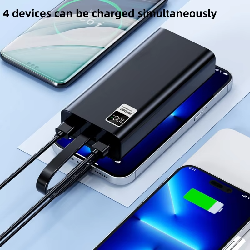 Portable Charger Power Bank 30000mAh -22.5W Fast Charging External Battery Pack Charging Bank 6 Outputs & 3 Inputs Phone Charger