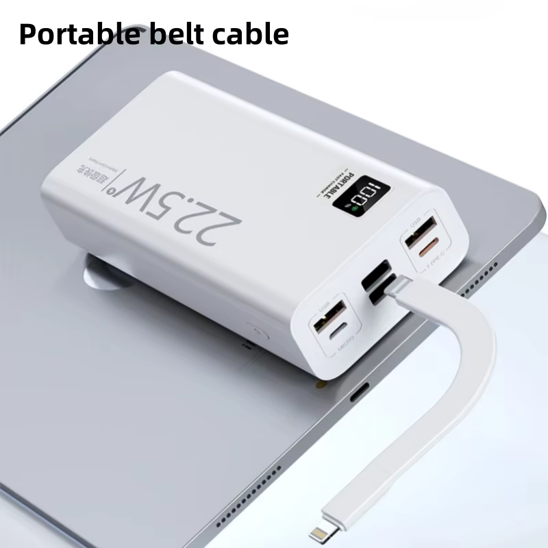 Portable Charger Power Bank 30000mAh -22.5W Fast Charging External Battery Pack Charging Bank 6 Outputs & 3 Inputs Phone Charger