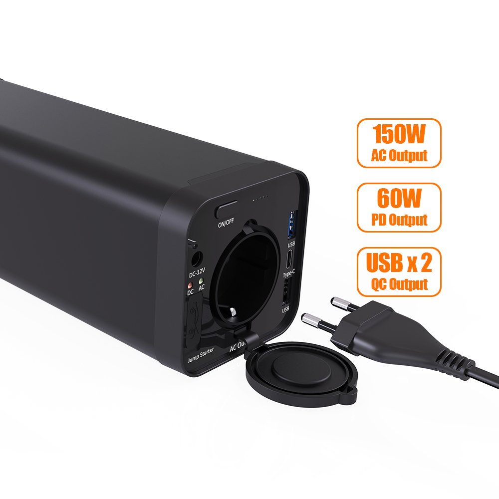 Portable Power Station 150W 300W 600W 1200W Lithium Battery Camping Power Solar Portable Power Station Generator