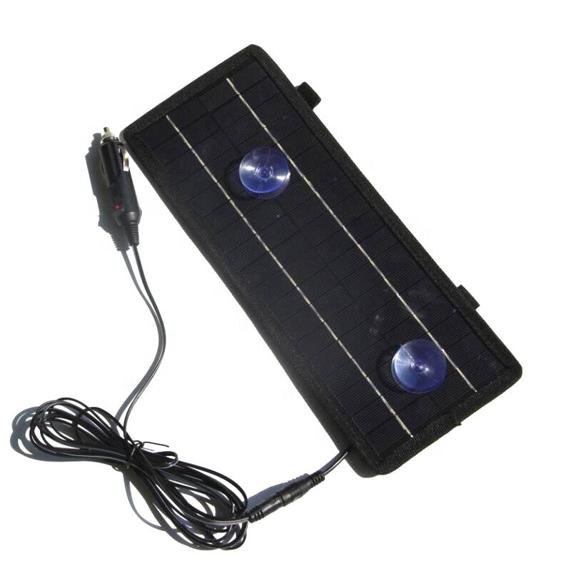 High Efficiency Small 4.5W Solar Charger Panel Portable waterproof Can Convert 12V Battery to 5V for Car Motorcycle Boat RV