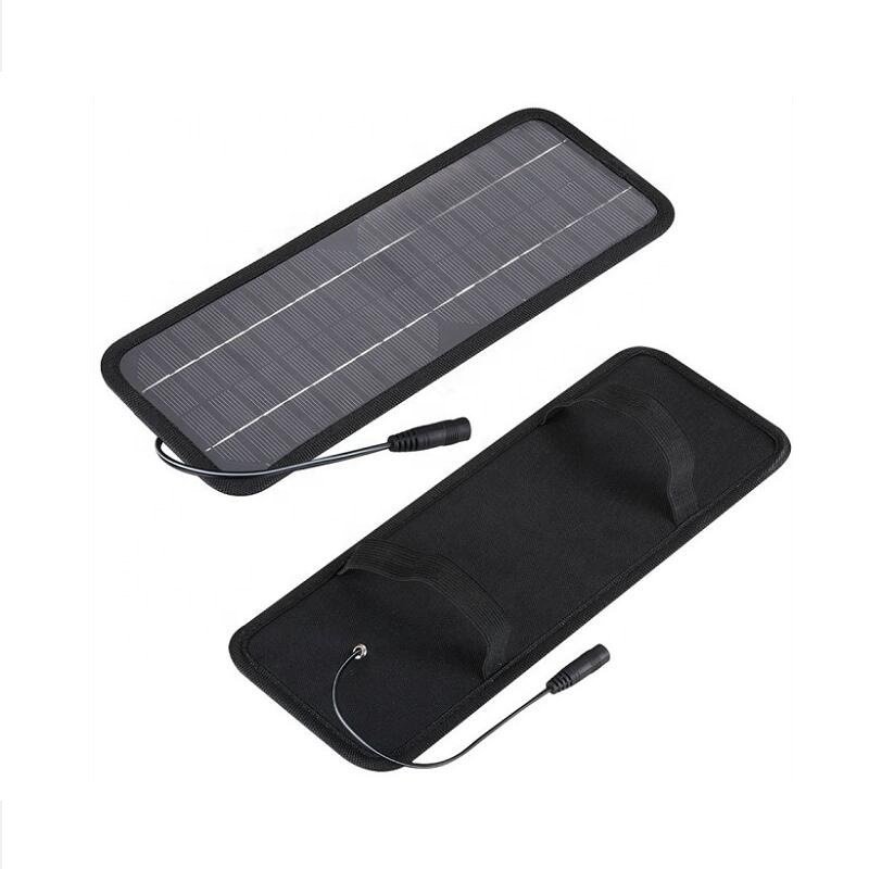 High Efficiency Small 4.5W Solar Charger Panel Portable waterproof Can Convert 12V Battery to 5V for Car Motorcycle Boat RV