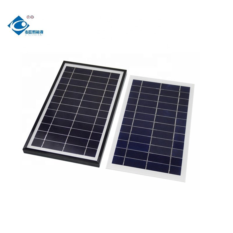 ZW-7W-6V-1 Mini Solar Panels Power Charger 7W Aluminum Frame Solar Panel 6V Glass Laminated Solar Panel Charger