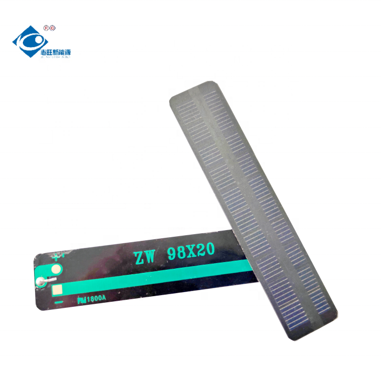 0.3W Semi-Flexible Solar Panels ZW-9820-R3 Mini Portable Solar Panel Charger 5V Strip PET Solar Photovoltaic Panel 60mA