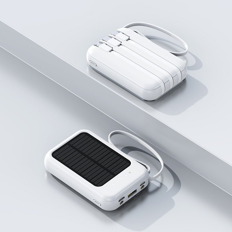 Product Raw Material Quality Smart Slim Fast Charging Solar Charger High Capacity Solar Power Bank