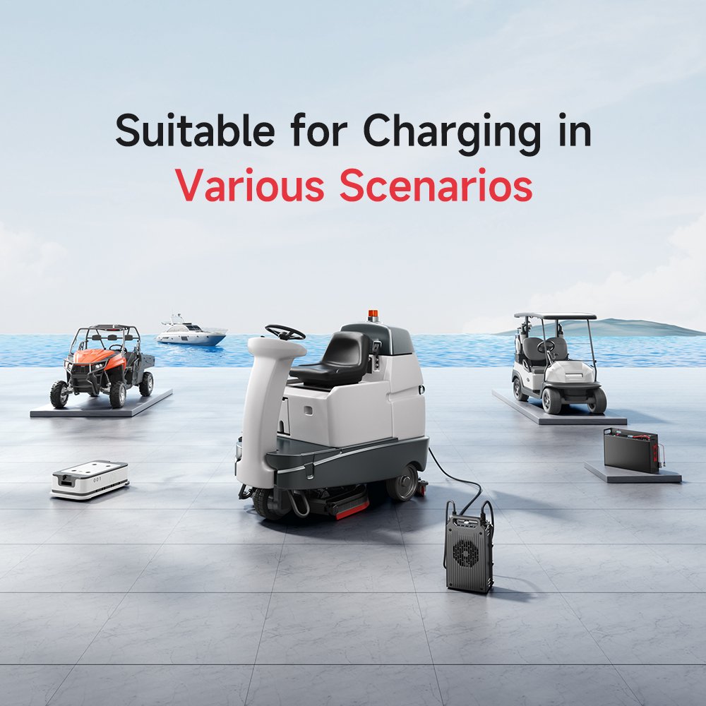 840W Portable EV Car Charger Electric Vehicle Li-ion LifePO4 13S-24S 48V-72V 12A 15A Solar Battery Charger