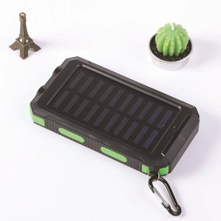 Outdoor Multifunctional Solar Power Bank Compass With Large Capacity 20000Mah Mobile Power Gift Waterproof With Emergency Light