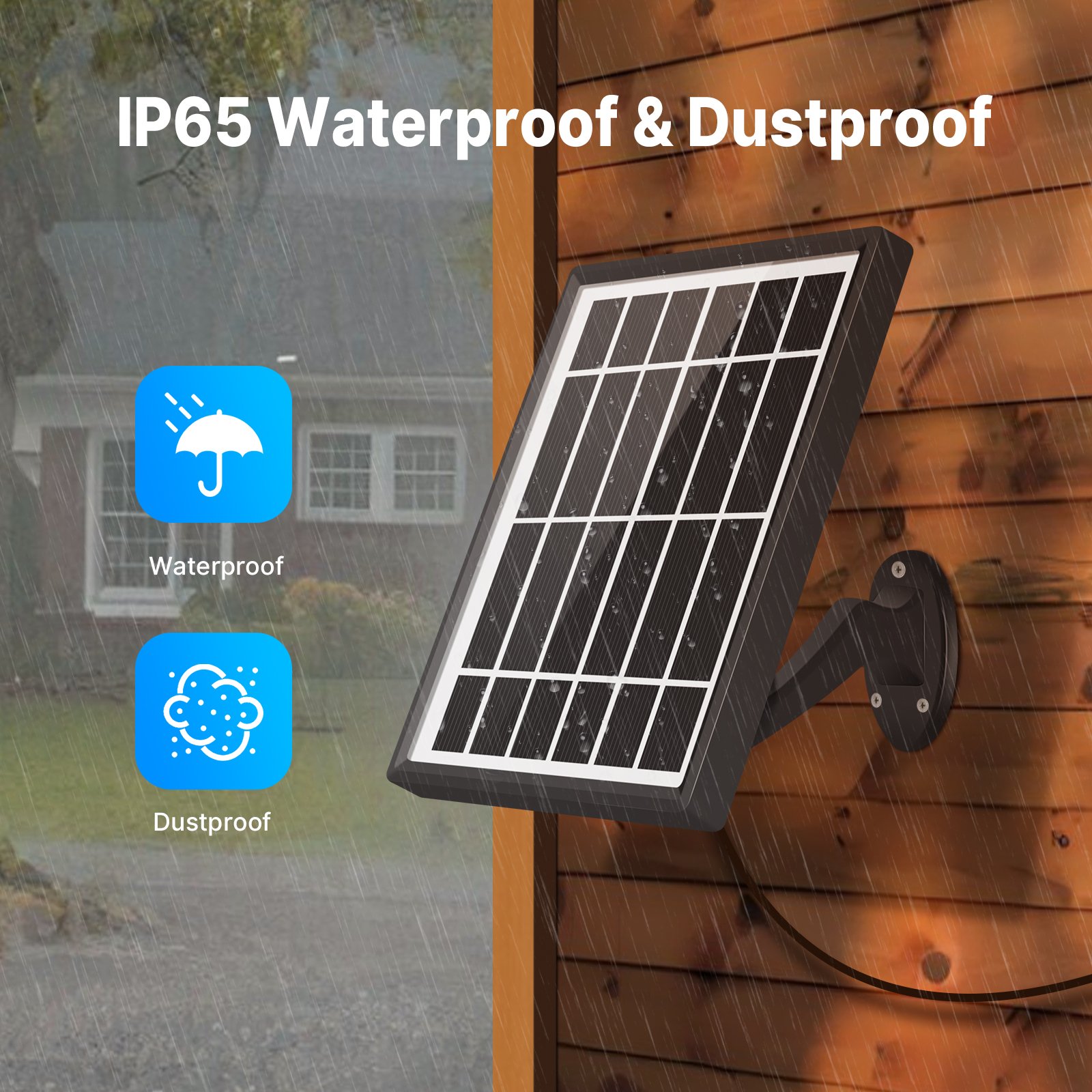12v 5w solar panel charging for cctv security camera