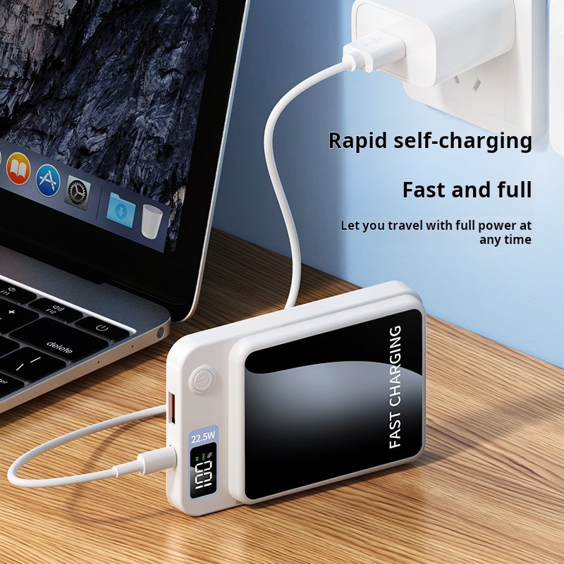 Wireless Charging Magnetic 10000mAh Power Bank Mini Portable with Fast Charge Cable Accessory Waterproof-OMS Gift