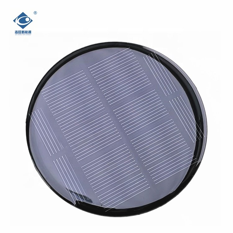 0.6W Epoxy Resin Solar Panel ZW-Dia90 Lightweight Silicon Solar Panel Module 5V Mini Portable Solar Panel Charger