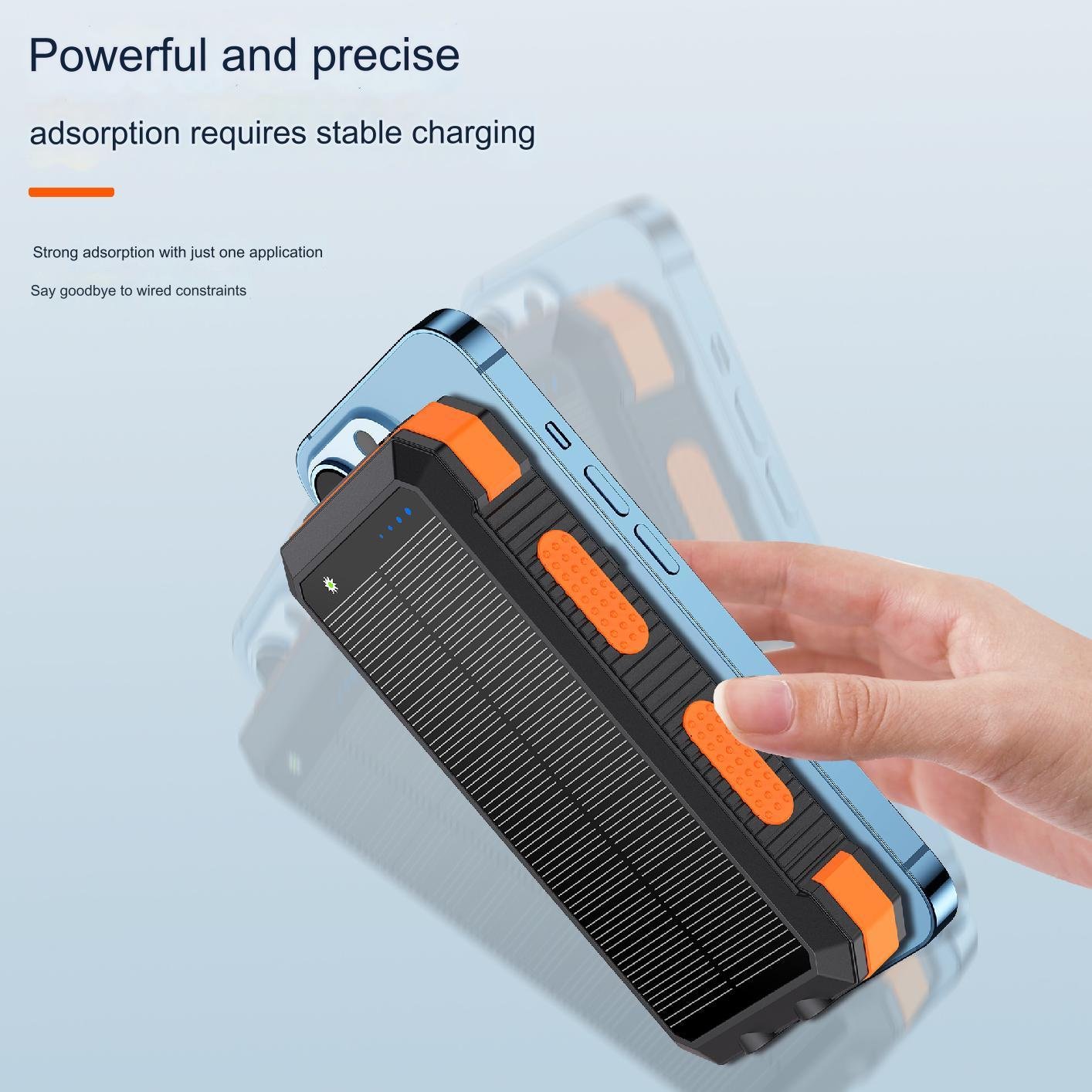 Hot on 20000Mah Portable Outdoor Lit Solar Energy Phone Charger Solar Powerbank Solar Power Bank Solar Mobile Charger