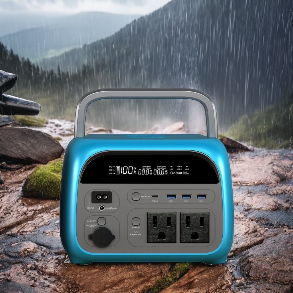 600W Outdoor Energy Storage Power Supply Solar Charging for Outdoor Camping, Emergency Power Outdoor Mobile Power Supply