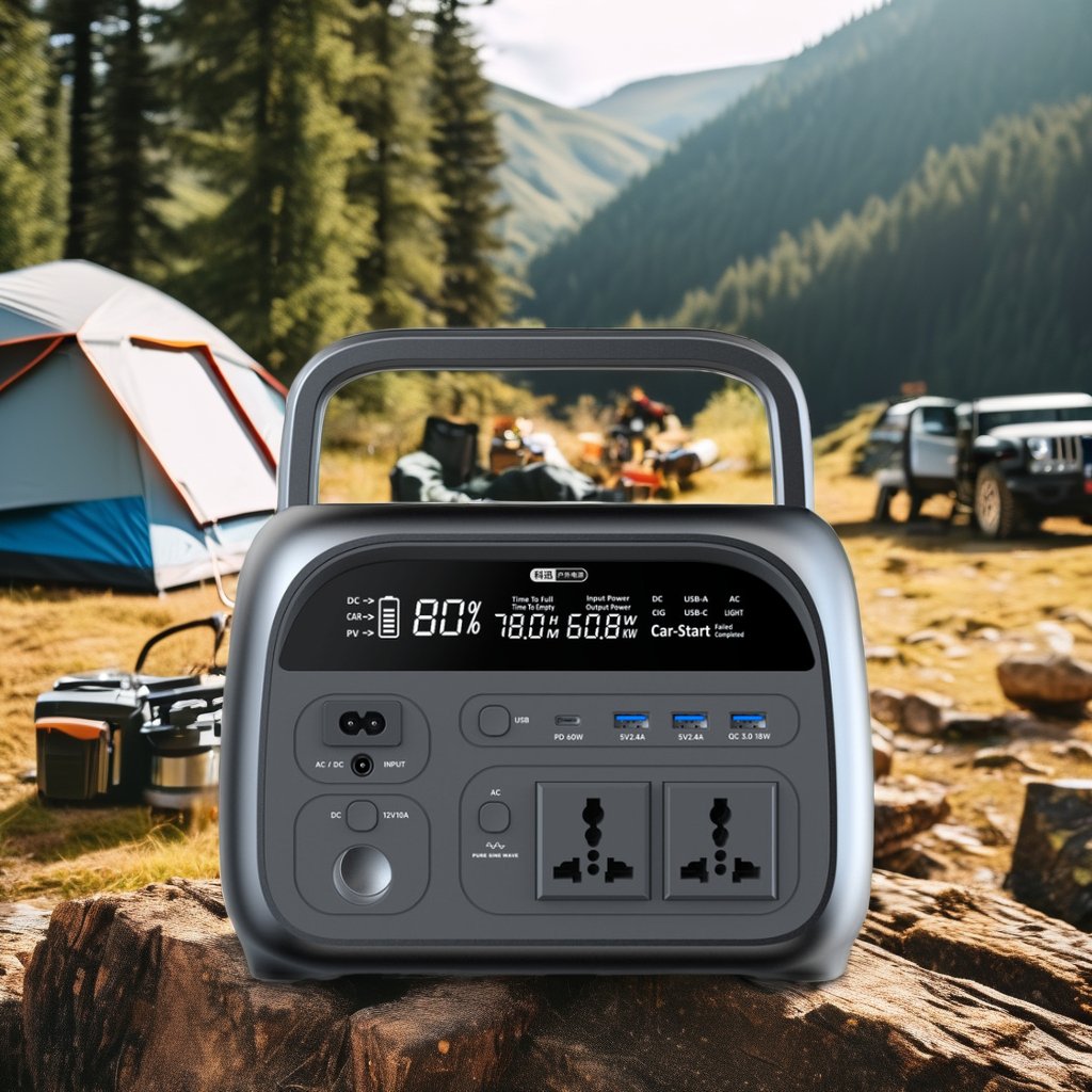 600W Outdoor Energy Storage Power Supply Solar Charging for Outdoor Camping, Emergency Power Outdoor Mobile Power Supply
