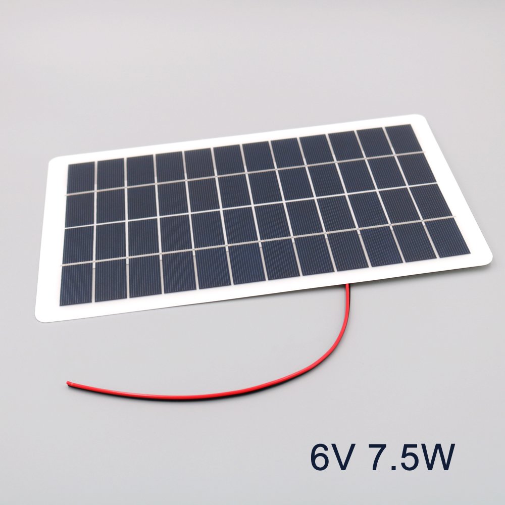 5V 6V 12V 18V 2W 4W 5W 7.5W with red black wire DC output solar panel charge regulators Small Solar Panel can do customization