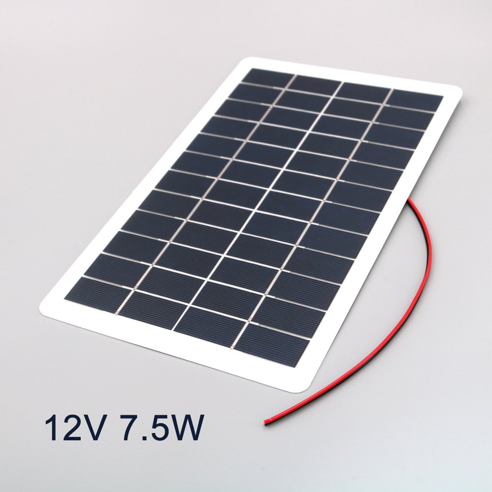 5V 6V 12V 18V 2W 4W 5W 7.5W with red black wire DC output solar panel charge regulators Small Solar Panel can do customization