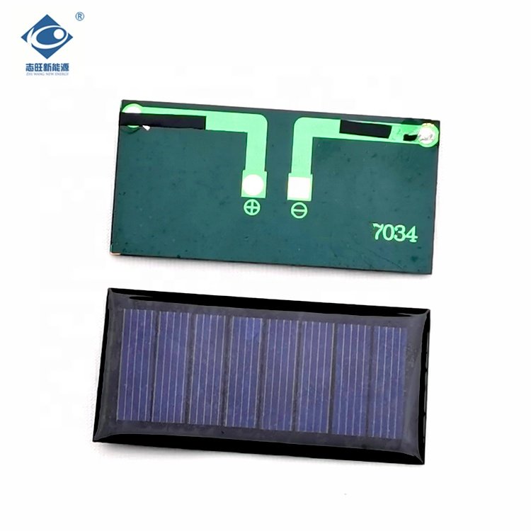 Lightweight Silicon Solar Panels 4V Portable Solar Panel Charger ZW-7034 Custom Mini Epoxy Solar Panel 0.26W