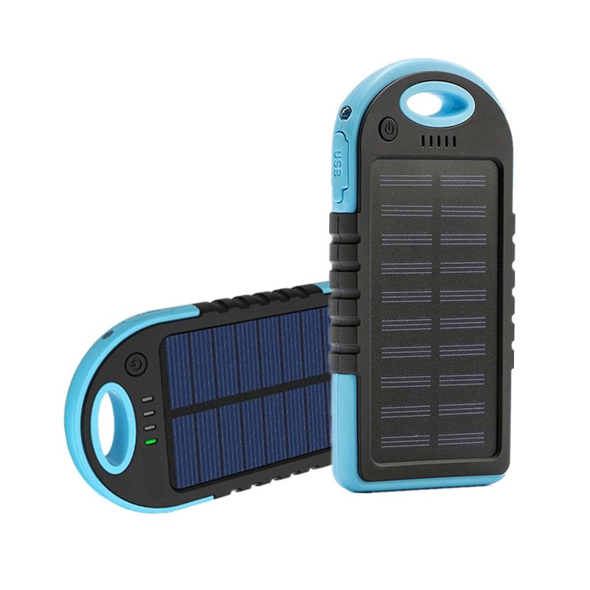 TYN001 Factory price Solar Power Bank 5000mAh Portable Solar Panel Waterproof Outdoor Solar Charger Power Bank