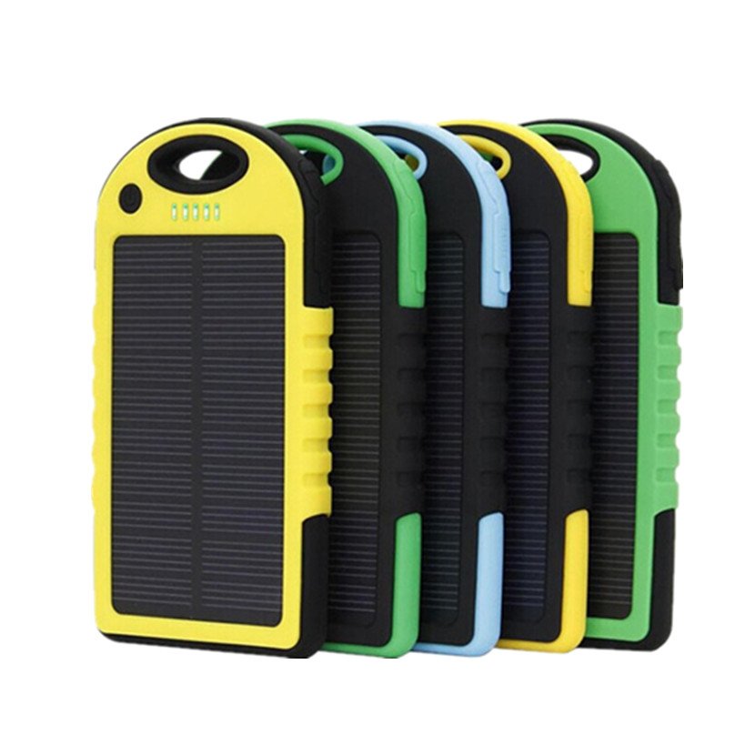 TYN001 Factory price Solar Power Bank 5000mAh Portable Solar Panel Waterproof Outdoor Solar Charger Power Bank