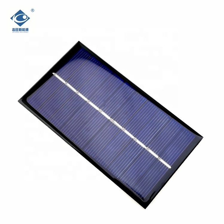 0.85W Popular Epoxy Sealed Solar Panel ZW-106359 Lightweight Epoxy Resin Solar Panel 5V Mini Portable Solar Panel Charger