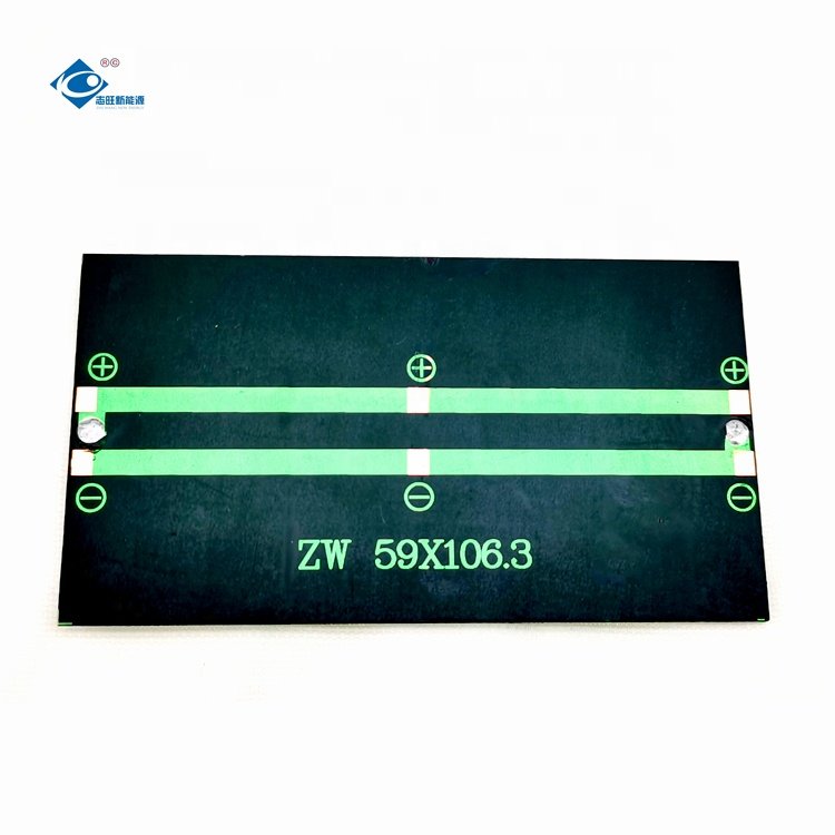 0.85W Popular Epoxy Sealed Solar Panel ZW-106359 Lightweight Epoxy Resin Solar Panel 5V Mini Portable Solar Panel Charger