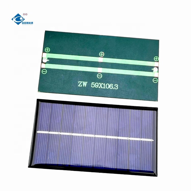 0.85W Popular Epoxy Sealed Solar Panel ZW-106359 Lightweight Epoxy Resin Solar Panel 5V Mini Portable Solar Panel Charger