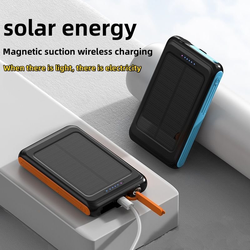 5000mah Wireless Solar Mobile Charger Portable Power Bank
