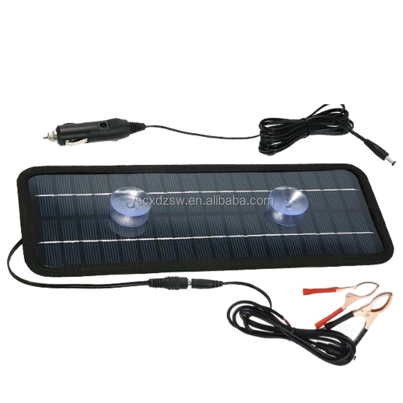 5W18V DC output monocrystalline silicon solar photovoltaic charging panel outdoor emergency solar panel