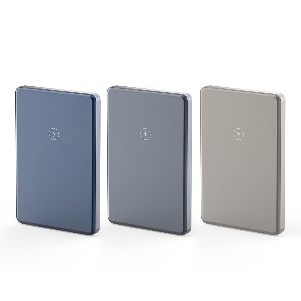 2024 BHD Advanced Aluminum Alloy 5000mah Power Bank Portable Magnetic Fast Charging Mode New for Mobile Devices
