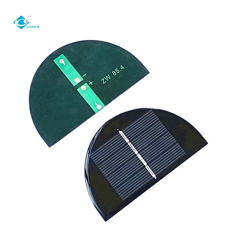 0.3W Customized Mini Epoxy Solar Panel ZW-Dia85.4 Poly Small Solar Panels 2V Portable Solar Panel Charger