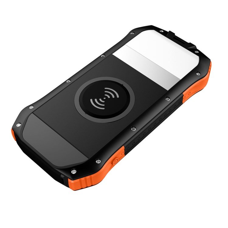 Waterproof Solar Power Bank Flashlight 10000mAh Waterproof Wireless Power Bank Solar Power Bank