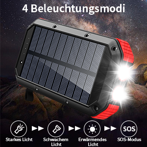 ES983S high quality wireless solar charger power bank 30000 mah hot 2022 new with wireless charging powerbank with flash light