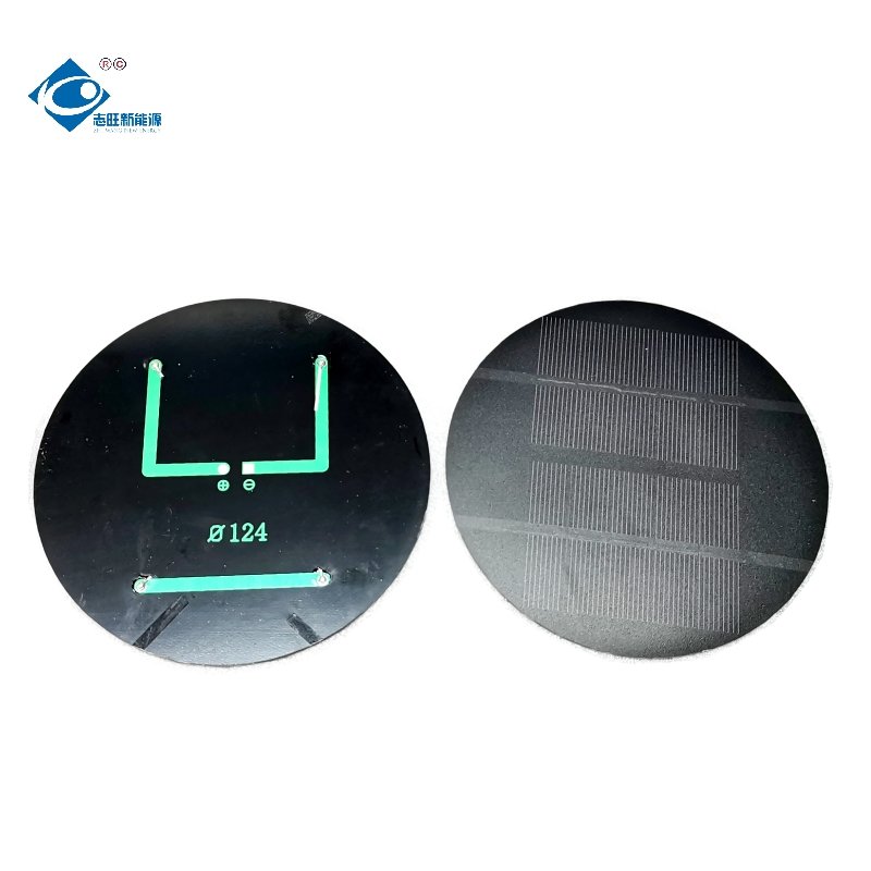 1.2W Semi-Flexible Solar Panels ZW-Dia124-6V Portable Solar Panel Charger 6V ETFE Modern Flexibility Solar Panels