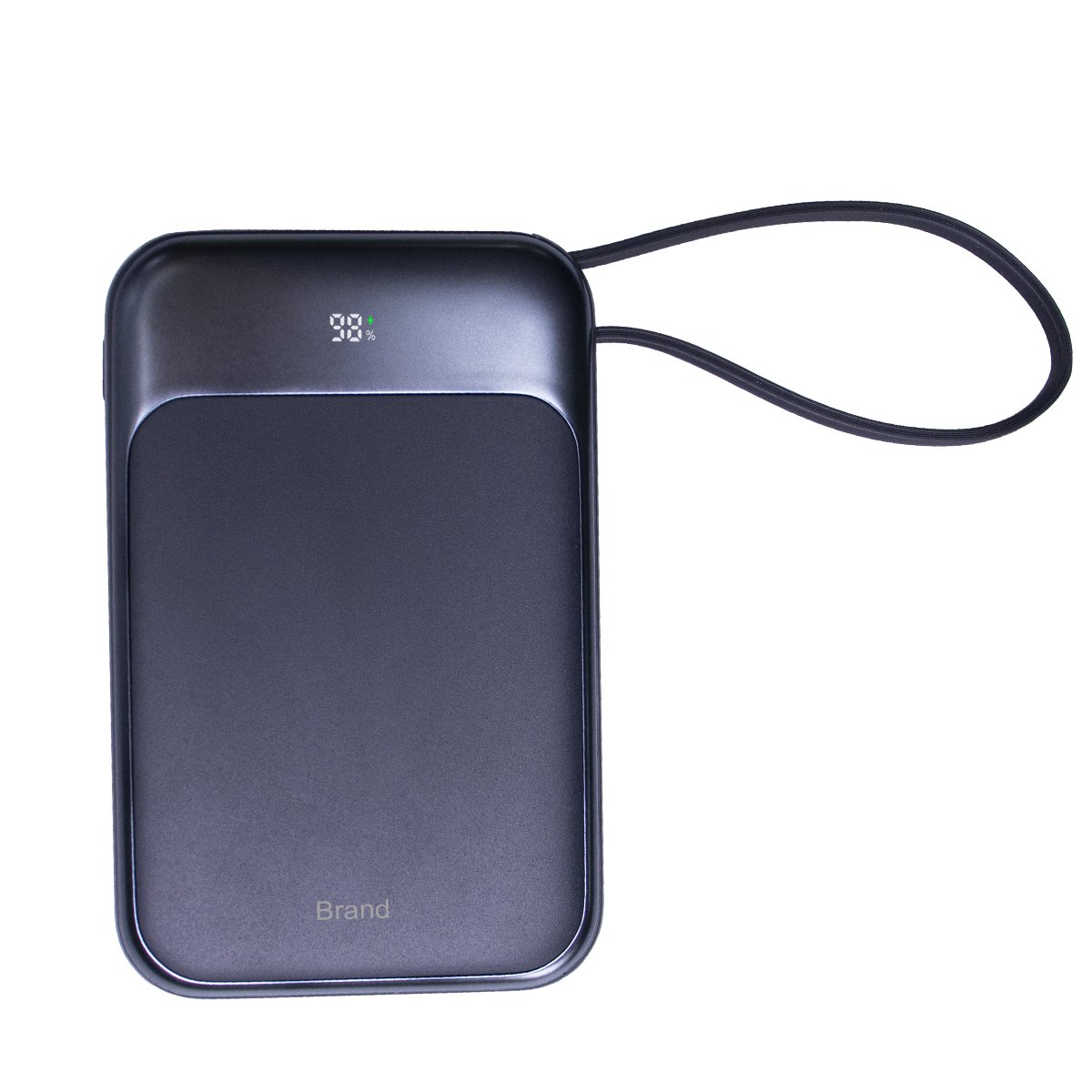 Factory Wholesale 10000mAh 15W Magnetic Wireless Power Bank Portable Charger with Built-in Type-C Charging Cable