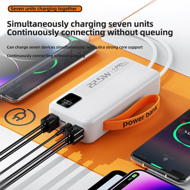 New Fast Charging 20W Power Bank with 30000mAh Large Capacity and Small Size Mini Mobile Power Bank