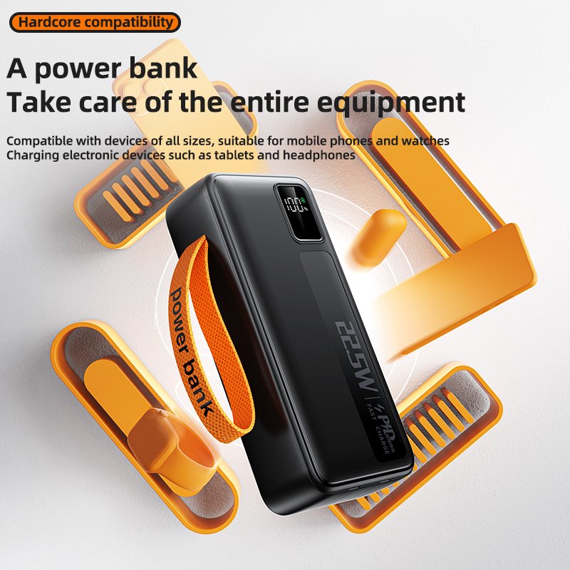 New Fast Charging 20W Power Bank with 30000mAh Large Capacity and Small Size Mini Mobile Power Bank