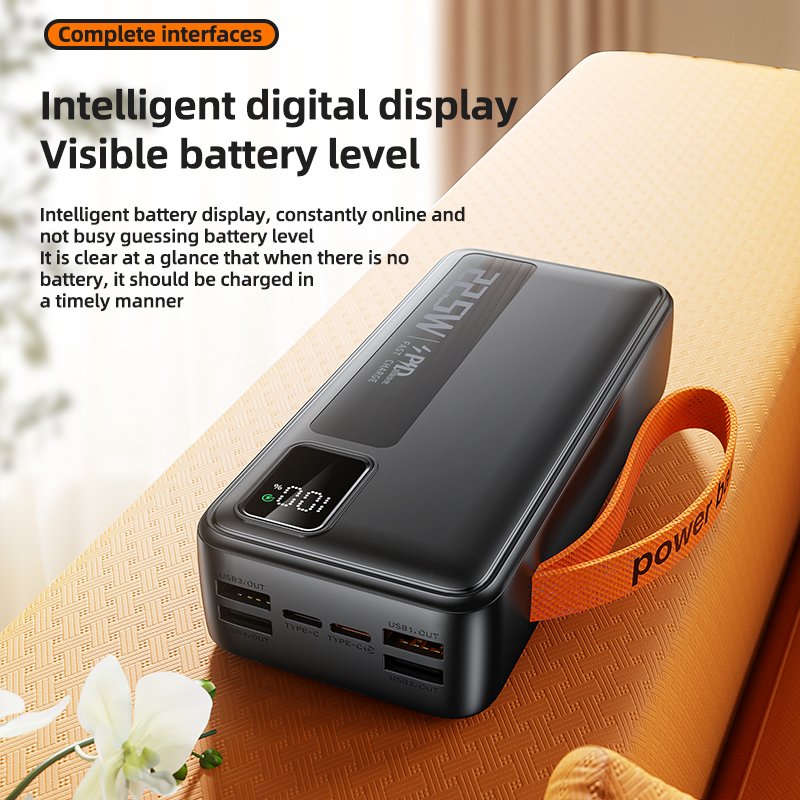 New Fast Charging 20W Power Bank with 30000mAh Large Capacity and Small Size Mini Mobile Power Bank
