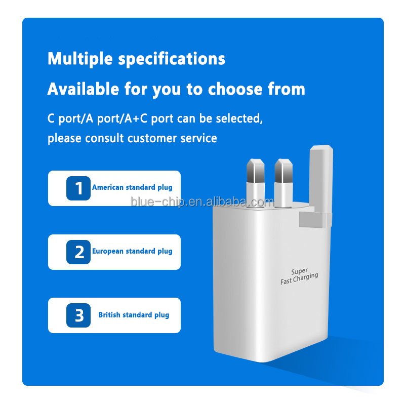 Original High Quality PD45W Fast Charger UK EU US Plug Type-C Power Adapter 5V 3A QC 3.0 Wall Charger for Samsung S24 S22 S20