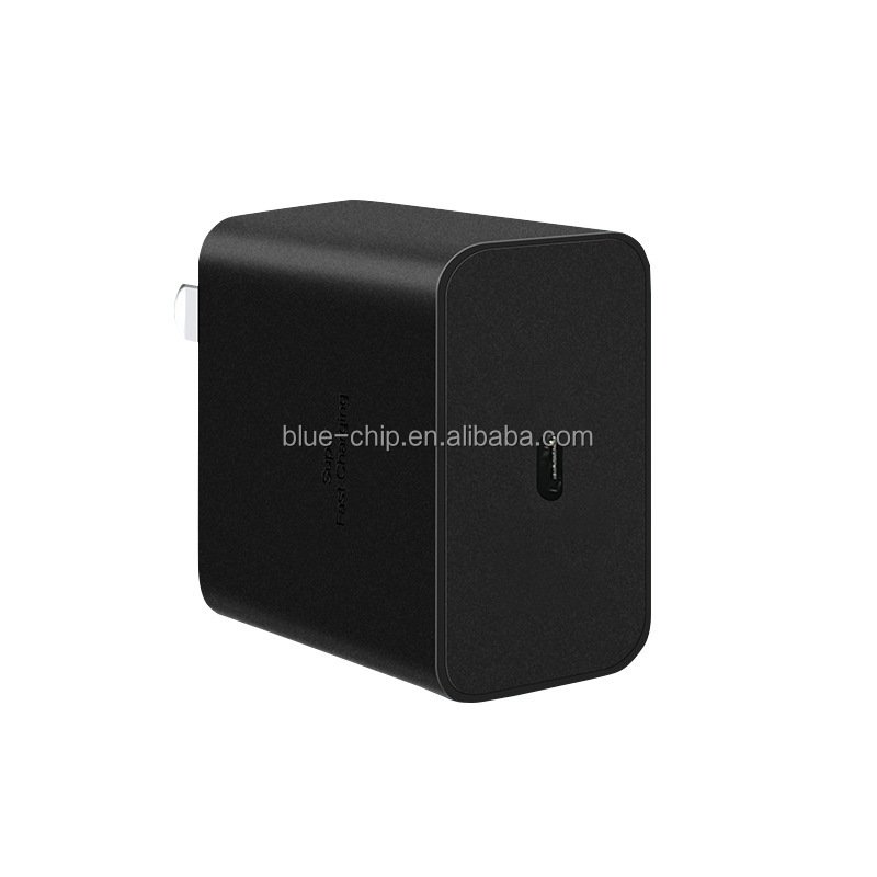 Original High Quality PD45W Fast Charger UK EU US Plug Type-C Power Adapter 5V 3A QC 3.0 Wall Charger for Samsung S24 S22 S20