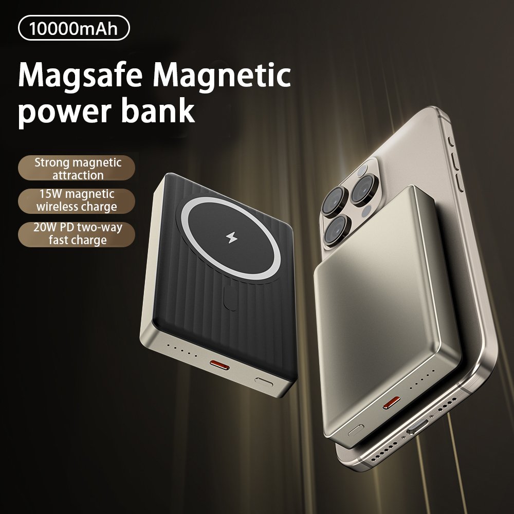 Magnetic Battery Pack 10000mAh Safe Portable Power Bank Mini Wireless Charger For AP 12 13 14 Series Manufacturer Original