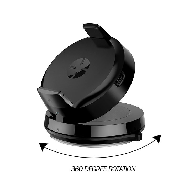 Personalized Original Factory Fordable Design Fast Charging Auto Sensor Mobile Phone Holder With Wireless Charger for Cars