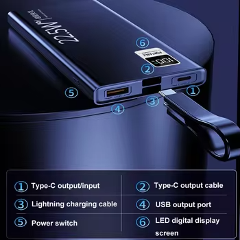 2024 winning product Portable Charger PowerBank 20000mAh-22.5W pd20W Fast Charging External Battery Pack Phone Charger OEM