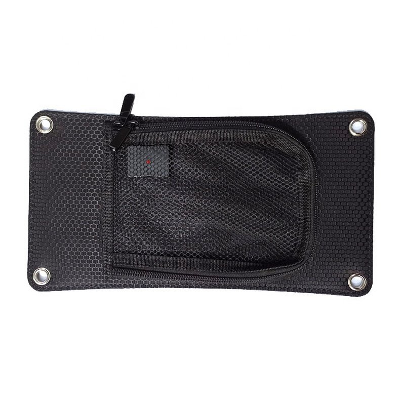 Black Waterproof 7w Sun Power PV Solar Panel Smart Cell Phone Charger usb 5v Outdoor Portable Solar Power Bank Slim Charger