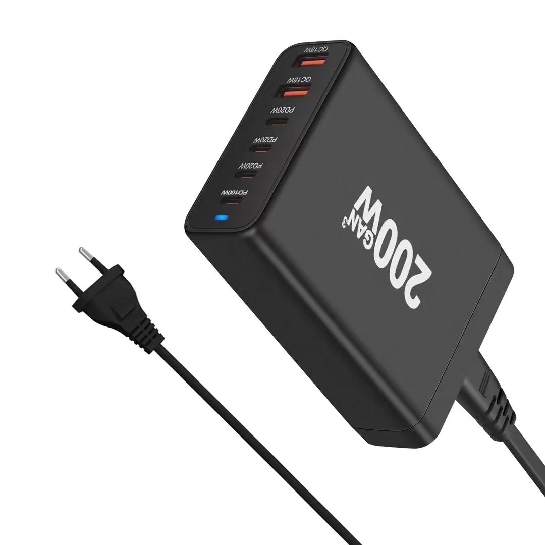 200W smart chip seamlessly interoperable potent technologically refined mobile charger type c