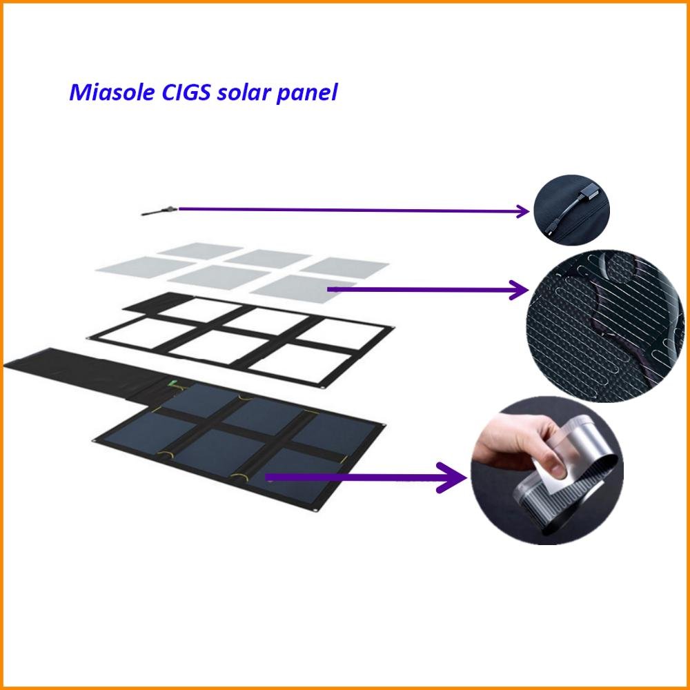 Flexible Solar Panel Module High Efficiency Solar Cell 50W Copper Indium Gallium Selenium