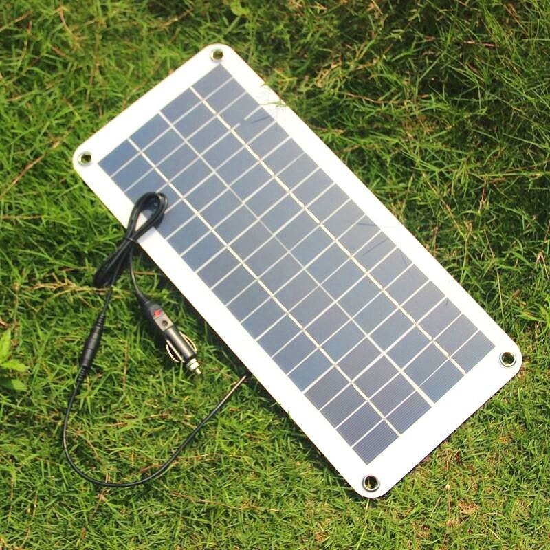 Semi-flexible 18V/5V 10.5W Portable Solar Panel Charger For 12V Car Boat Motor solar powered Battery Charger DIY Solar System