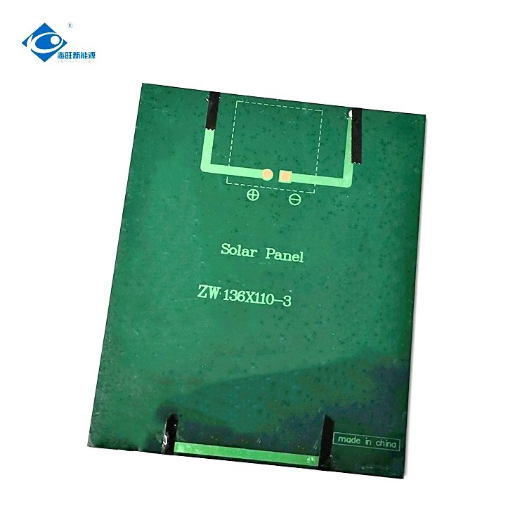Mobile Phone Solar Panel Charger ZW-136110-18V Lightweight Solar PV Module 2W Customized Epoxy Sealed Solar Panel 18V