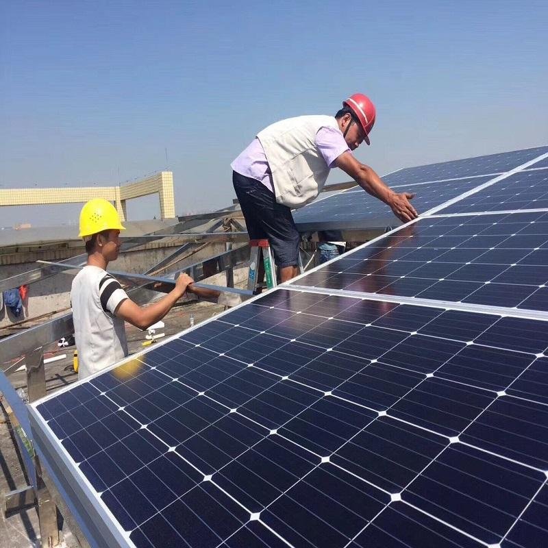 AE High Efficiency Solar Panel PERC Bifacial Glass Module 540W 550W Monocrystalline Photovoltaic N-Type Panels for PV System