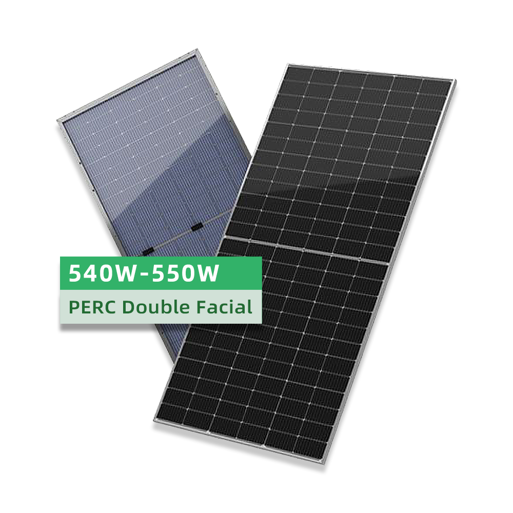 AE High Efficiency Solar Panel PERC Bifacial Glass Module 540W 550W Monocrystalline Photovoltaic N-Type Panels for PV System