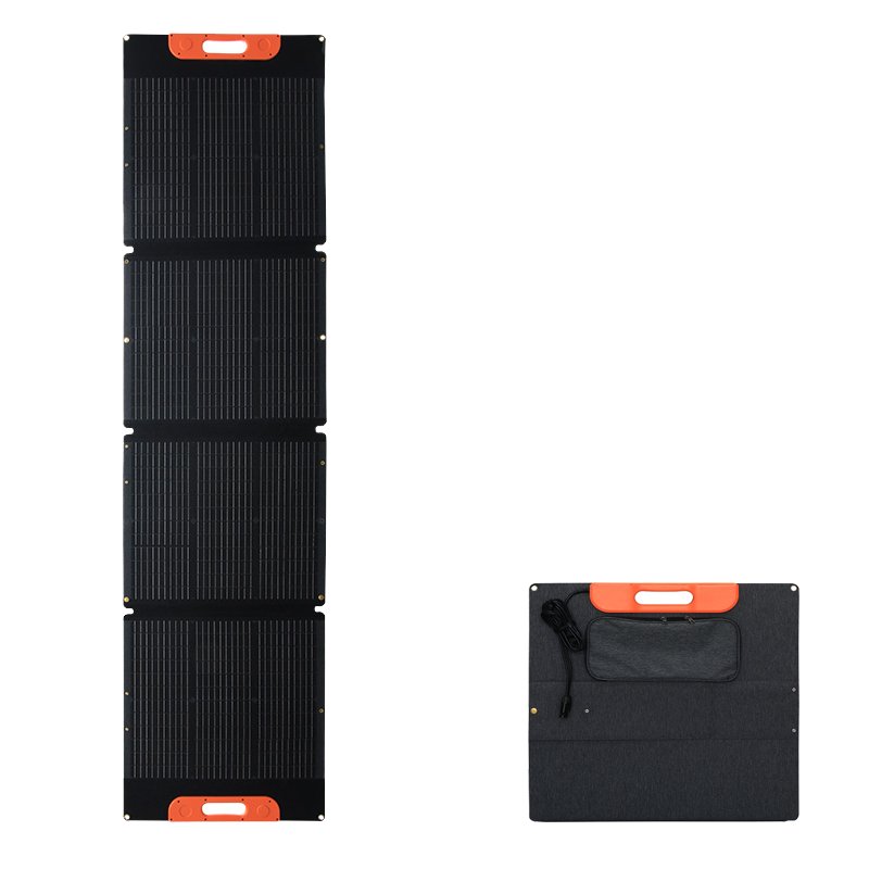 Lightweight mono 200W foldable solar panel high efficiency portable solar panel Folding Bag for Portable power stations, battery
