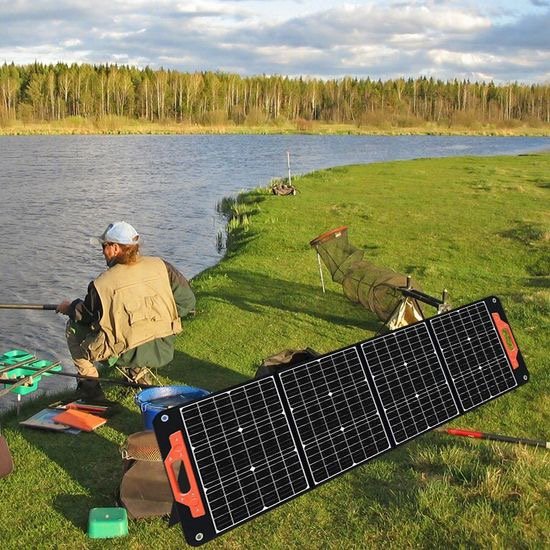 Professional Manufacturer 200W Portable High Efficiency Solar Charger Foldable Solar Power Bag Buy Solar Panels for Camping